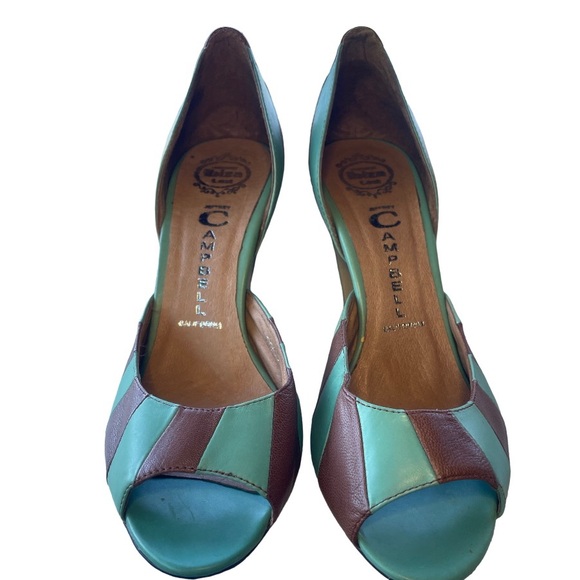 Jeffrey Campbell striped heels - Picture 4 of 8